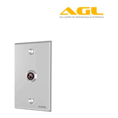 AGL BOTOEIRA ACIONADOR SEM TOQUE EMBUTIR 4X2 (INOX)