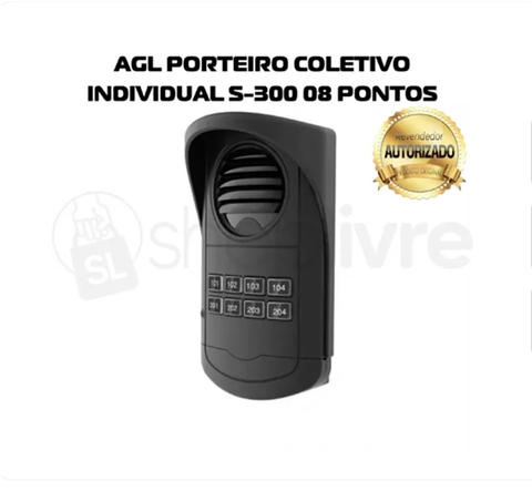 AGL INTERFONE COLETIVO INDIVIDUAL S-300 08 PONTOS