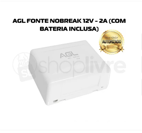 AGL FONTE NOBREAK 12V - 2A (COM BATERIA INCLUSA)
