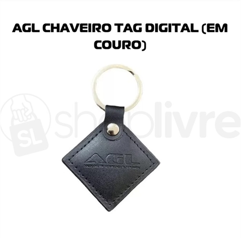 AGL CHAVEIRO TAG DIGITAL (EM COURO)