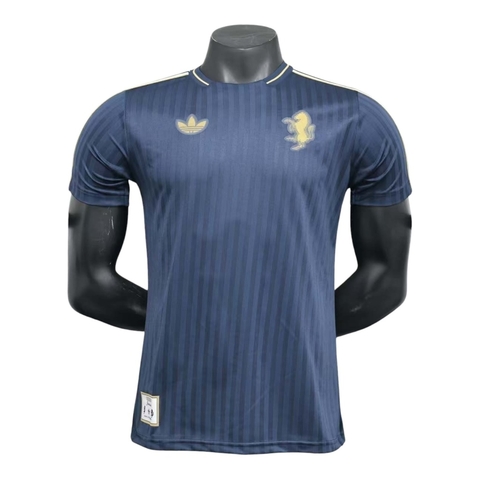 Camisa Juventus Terrace Icons 25/26 - Jogador Adidas Masculina - Azul com detalhes em branco