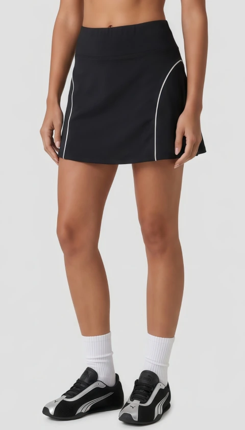 Skort con recortes y vivos a contratorno ASK6