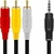 Cabo de Áudio P2 Macho para 3 RCA 1,5m Estéreo Preto - loja online