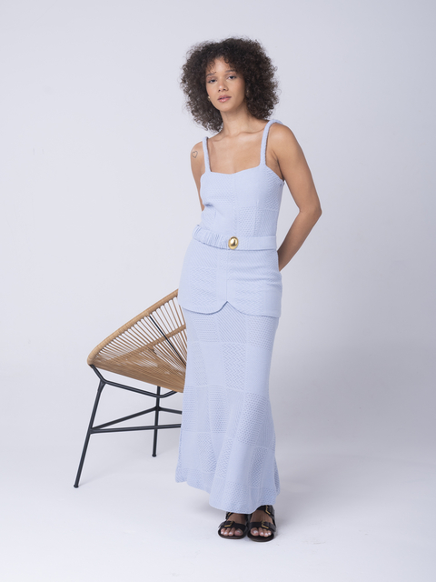 Vestido Midi com Pala Verona