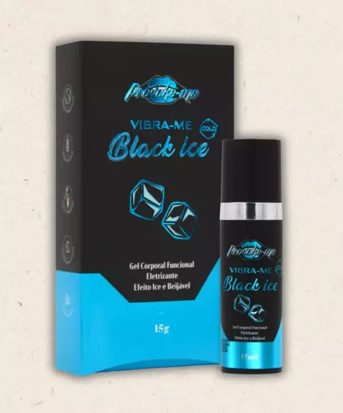 VIBRA-ME BLACK ICE COLD GEL ELETRIZANTE BEIJÁVEL 15G PROVOKE-ME - comprar online