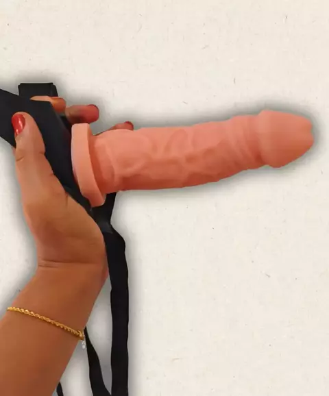 CINTA STRAP ON COM PROTÉSE REALISTA ARTICULADA 18CM X 4CM - comprar online