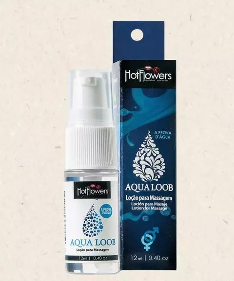 AQUA LOOB LUBRIFICANTE À PROVA D'ÁGUA 12ML - HOT FLOWERS - comprar online