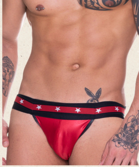 JOCK CIRRE VERMELHO COM ELASTICO DUPLO COM ESTRELA - comprar online