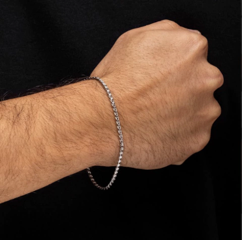 Pulseira masculina cobra