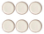 Conjunto De Pratos Rasos Vanilla 6 Unidades - Alleanza - comprar online