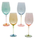 Jogo 4 Tacas Para Vinho Burano Em Vidro 550ml Colorido - comprar online