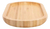 Bandeja De Bambu Oval Petisqueira Multiuso 24x12cm - comprar online