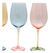 Jogo 4 Tacas Para Vinho Burano Em Vidro 550ml Colorido na internet