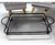Imagem do Bandeja Retangular Preta Dourada Metal Luxo Decorativa Cor Preto