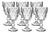Jogo De 6 Taças 300ml Para Água Vinho Diamond Clear Cor Transparente - Casa Varanda