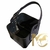 Canasta 100% Cuero Negro - comprar online