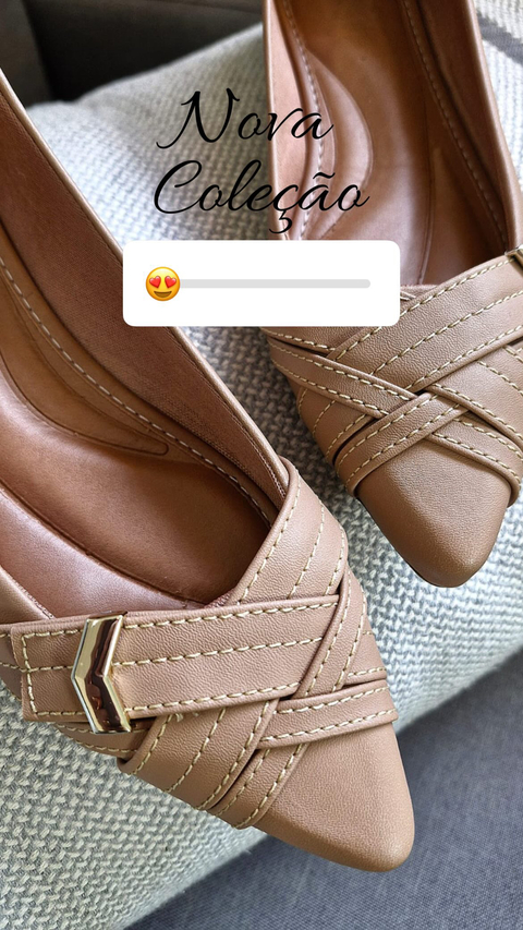 Sapatilha com Fivela nude - comprar online