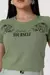 T-SHIRT BELIEVE IN YOURSELF ONCAS STRASS - COR VERDE PISTACHE - Dalyllashoes