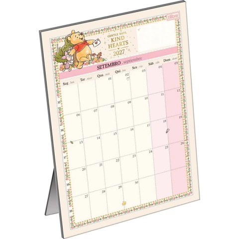Calendário Planner de Mesa Pooh -Tilibra
