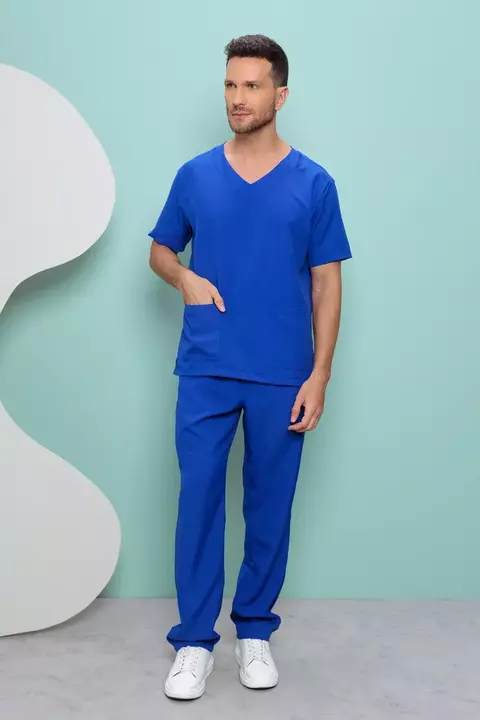 Scrub Bruno Azul Bic