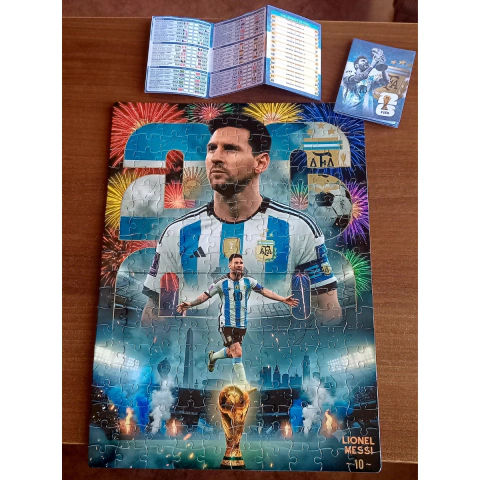 Rompecabezas Mural Mundial 2026 Messi 200 Piezas + Fixture