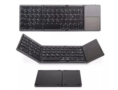 Teclado Dobrável com Touchpad e Bluetooth. Para iOS e Android - comprar online