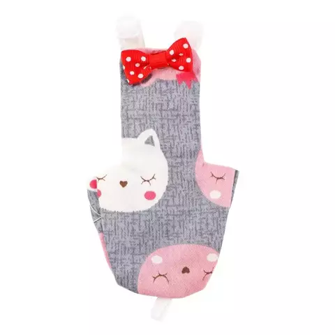 Fralda Estampada com Gravata borboleta para Aves Pequenas