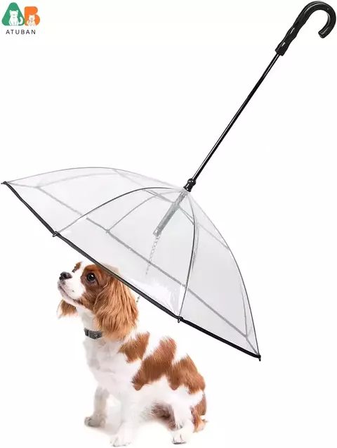 Guarda-Chuva Portátil com Guia para Animais Pequenos