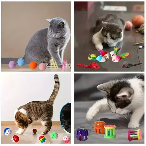 Kit de Brinquedos Interativos para Gatos – Diversão Sem Fim - comprar online