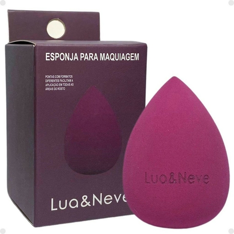 Esponja Para Maquiagem Lua e Neve Gota, macio, leve e fácil aplicação
