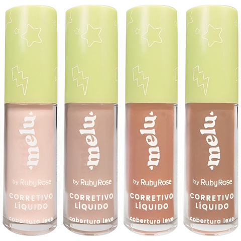 Corretivo Líquido Cobertura Leve Melu by Ruby Rose