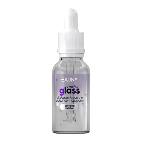 Blindagem everfix glass - Bauny - toque seco, oil-free, fixar e prolongar a maquiagem