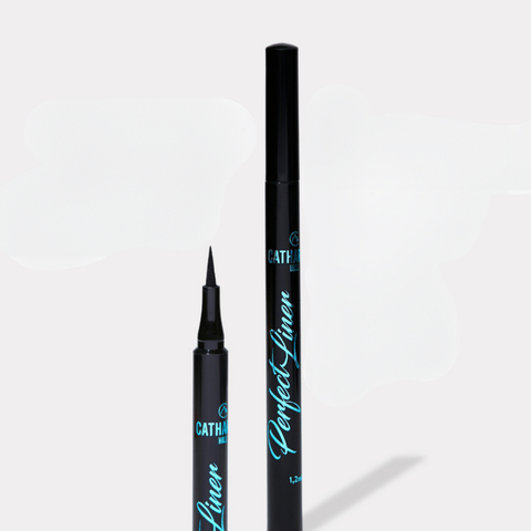 Caneta Delineadora Preta Perfect Liner - Catharine Hill - À Prova D'Água e Secagem Rápida