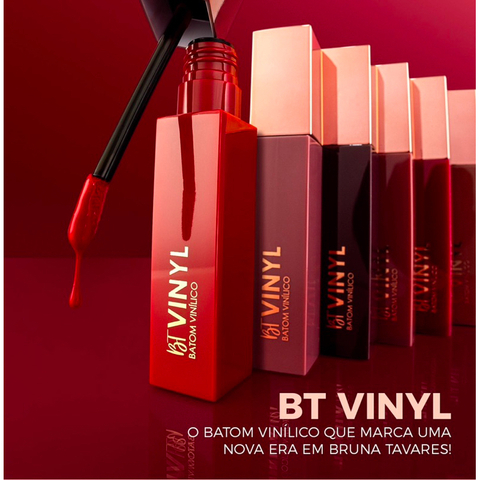 Bruna Tavares BT Vinyl Batom Vinilico (Mantém o efeito e a duração de um batom líquido vinil)
