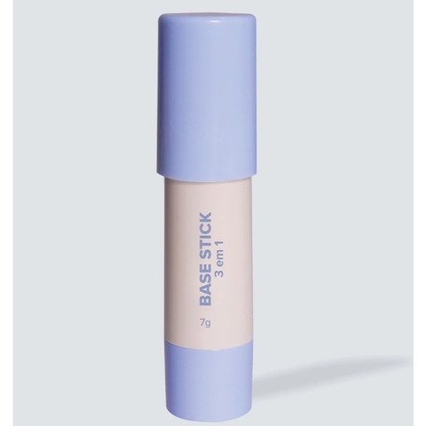 Base Stick em Bastão 3 em 1 Corretivo Contorno e Base de Longa Duração Efeito Soft Matte