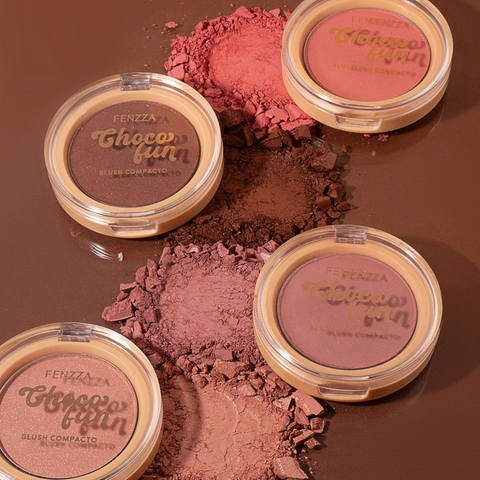 Blush Compacto Linha Choco Fun Fenzza - NOVIDADE