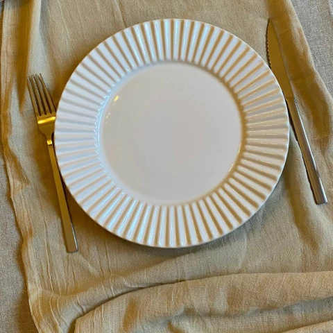 Platos playos Plissé - Set x 6