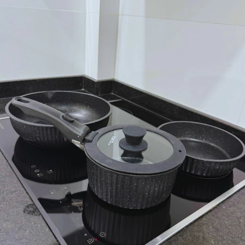 Set de cocina con mango desmontable