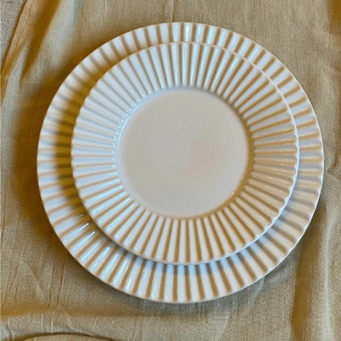 Platos de postre Plissé - Set x 6