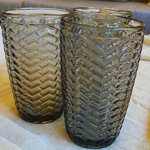 Set de vasos labrados – Pack x6 unidades