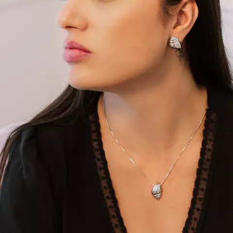 Conjunto Concha Com Banho Em Ródio