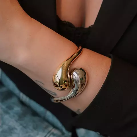 Bracelete liso banho duplo