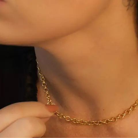 Choker Elo Português Banhado a Ouro