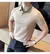 Imagem do Camisa polo masculina verão luz fina estilo britânico sólido casual fino ajus