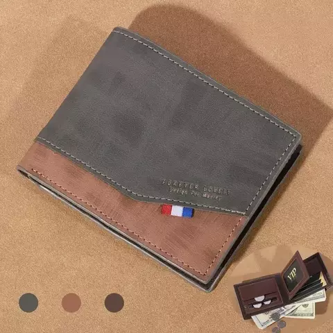 Carteira Masculina em Couro Vintage – Elegância com Ampla Capacidade - comprar online