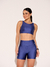 Top Feminino Recortes Blue Jeans - comprar online