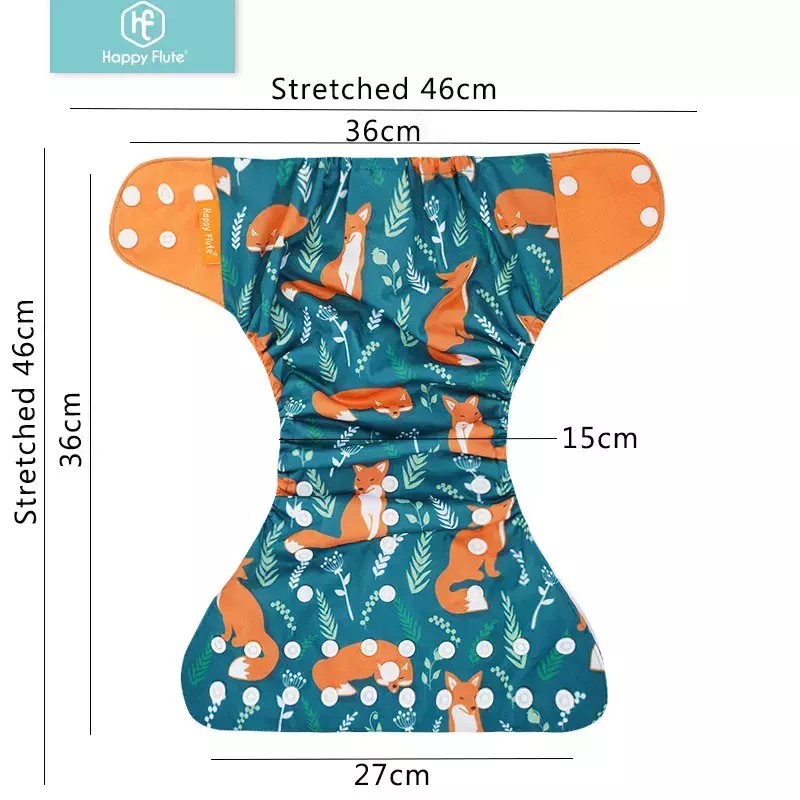 Xeguim Fraldas de Bebê Sustentáveis – 4 Peças de Pano Lavável e Ecológico