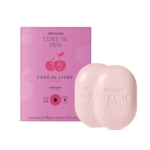 Sabonete Em Barra Cuide-Bem Cereja Livre 2X80G