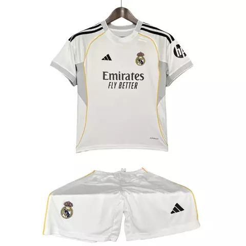 Kit Infantil Real Madrid I Adidas 25/26 - Branco - comprar online