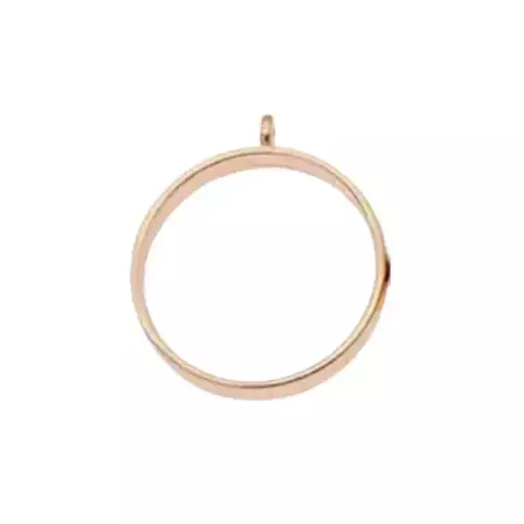 DIJE REDONDO - ORO BRILLANTE